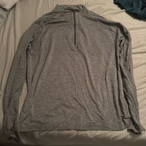 Lululemon metal vent tech half zip grey